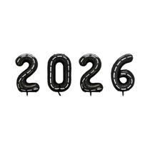 Feliz Ano Novo 2026: Kit De Decoração Para Festa De Véspera De Ano Novo Com Balões E Faixa De