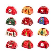 Feliz Natal 24pcs Caixa De Doces Em Forma De Suéter Decorações Para O Lar Feliz Ano Novo 2025