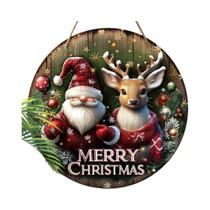 Feliz Natal Papai Noel Rena Estrela Floco De Neve Guirlanda De Madeira Para Varanda Placa Decorativa Feliz Natal Papai Noel Rena Estrela Floco De Neve Guirlanda De Madeira Para Varanda Placa Decorativa