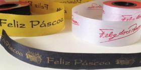Feliz Páscoa Fita de Tafetá 36mm - Fitex
