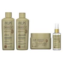 Felps Marula Shamp+Condi. 250+Masc.300+Óleo 50ml Felps Marula Shamp+Condi. 250+Masc.300+Óleo 50ml