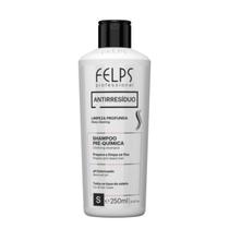 Felps Shampoo Antirresíduo Limpeza Profunda Remove Oleosidade dos Fios 250ml