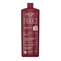 Felps Shampoo S.O.S. 1000ml - Reparação e Fortalecimento Hidratacao Profissional Brilho Intenso 1000ML