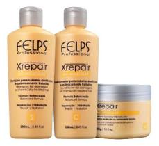 Felps X Repair Shampoo Condicionador 2x250ml E Creme Capilar 300g