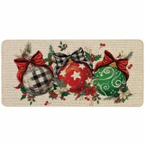 Felpudo Baccessor de Navidad para Interior/Exterior 43x91 cm Rojo