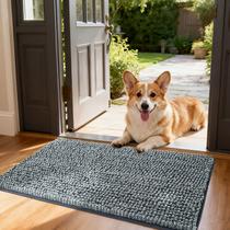 Felpudo Bedsure para Perro Absorbente de Chenilla Alto-Bajo 30x19 cm Gris Felpudo Bedsure para Perro Absorbente de Chenilla Alto-Bajo 30x19 cm Gris
