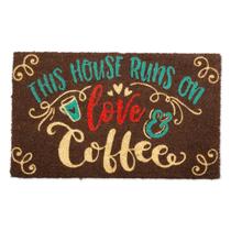 Felpudo Natural de Fibra de Coco DII 46x76 cm Love & Coffee Felpudo Natural de Fibra de Coco DII 46x76 cm Love & Coffee