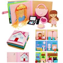 Felt Busy Book BizyKoady Montessori para crianças de 1 a 6 anos