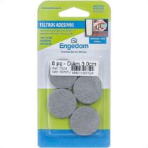 Feltro Aa Engedom Cinza Redondo 3,0Cm 8Pecas 7524 Feltro Aa Engedom Cinza Redondo 3,0Cm 8Pecas 7524