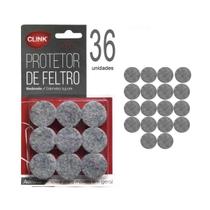 Feltro Adesivo 36un protetor Cadeira Sofá Redondo 2,5cm - clink