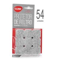 Feltro Adesivo 54un protetor Cadeira Sofá Quadrado 2,5cm