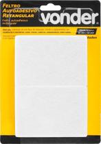 Feltro Adesivo Bco Ret 95X68Mm Com 10 Vonder Feltro Adesivo Bco Ret 95X68Mm Com 10 Vonder