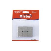 Feltro adesivo moveis-quad.22mm-12pc-mister