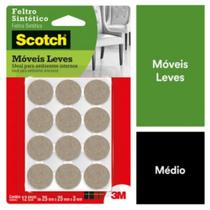 Feltro Adesivo P/ Móveis Leves Redondo Quadrado 3M Scotch Feltro Adesivo P/ Móveis Leves Redondo Quadrado 3M Scotch
