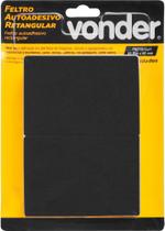 Feltro Adesivo Pto Ret 95X68mm Com 10 Vonder Feltro Adesivo Pto Ret 95X68mm Com 10 Vonder