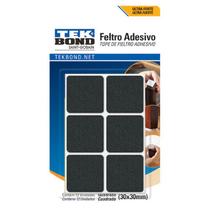 Feltro Adesivo Quadrado Preto 30mm C/12 Tek Bond Feltro Adesivo Quadrado Preto 30mm C/12 Tek Bond