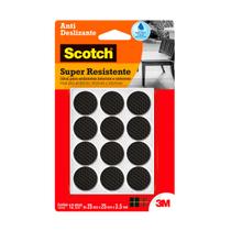 Feltro Anti Deslizante Super Resistente Preto Redondo Scotch Feltro Anti Deslizante Super Resistente Preto Redondo Scotch