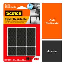 Feltro Anti Risco Antideslizante Quadrado Preto Grande 3M Feltro Anti Risco Antideslizante Quadrado Preto Grande 3M