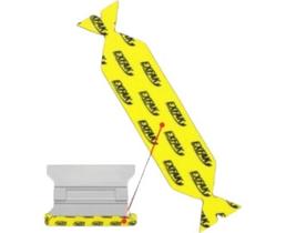 Feltro big retangular amarelo 57-353 pct c/ 5uni