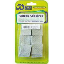 Feltro cinza quadrado 30x30x3mm com 12 peças - ENGEDOM