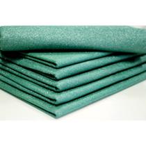 Feltro Feltcolor Glitter Verde Bandeira Prata - 10m x 1,40m (Rolo)