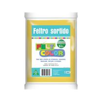 Feltro Feltcolor Liso Amarelo - 70cm x 50cm