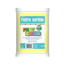 Feltro Feltcolor Liso Amarelo Mel - 70cm x 50cm