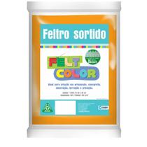 Feltro Feltcolor Liso Amarelo Ouro - 70cm x 50cm