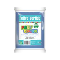 Feltro Feltcolor Liso Azul Bebê - 70cm x 50cm