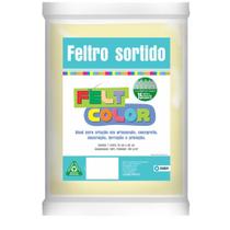 Feltro Feltcolor Liso Bege - 70cm x 50cm