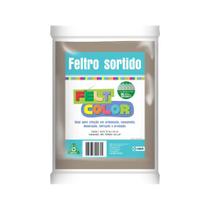 Feltro Feltcolor Liso Bege Palha - 70cm x 50cm