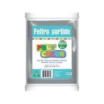 Feltro Feltcolor Liso Cinza - 70cm x 50cm