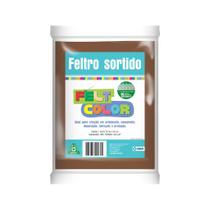 Feltro Feltcolor Liso Marrom Café - 70cm x 50cm