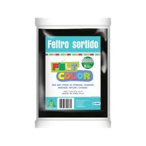 Feltro Feltcolor Liso Preto - 70cm x 50cm