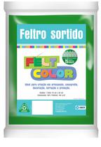 Feltro Feltcolor Liso Verde Floresta - 70cm x 50cm - Ober