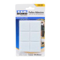 Feltro para Cadeira Quadrado Branco 30mm com 12 TEKBOND