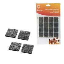 Feltro Pés Cadeira Sofá Quadrado 2cm 32 Un