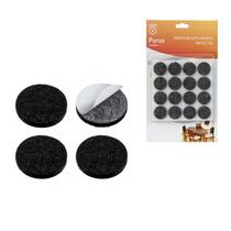 Feltro Pés Cadeira Sofá Redondo 3cm 18 Un