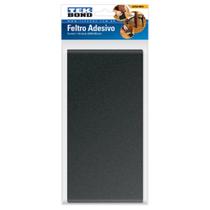 Feltro Preto Retangular 200 X 100mm Tekbond
