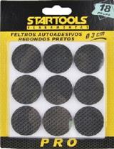 Feltro protetor adesivo redondo 3cmx4mm 18pcs - STARTOOLS
