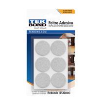 Feltro Protetor Adesivo Redondo Tekbond 30mm Preto Feltro Protetor Adesivo Redondo Tekbond 30mm Preto