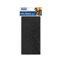 Feltro Protetor Adesivo Retângular Tekbond 200x100mm Preto