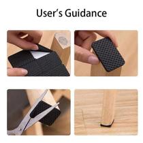 Feltro Protetor Auto Adesivo de Pés Cadeira Móvel Sofá Cama Retangular 4,5cm x 9cm 2un Feltro Protetor Auto Adesivo de Pés Cadeira Móvel Sofá Cama Retangular 4,5cm x 9cm 2un