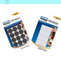 Feltro Quad.22Mm Branco C24 E Red.20Mm Preto C12 Cartela C36