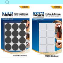 Feltro Quad.22Mm Branco C32 E Red.20Mm Preto C24 Cartela C56