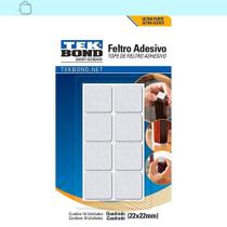 Feltro Quadrado 22 Mm Branco Cartela C/16 Unidades Feltro Quadrado 22 Mm Branco Cartela C/16 Unidades