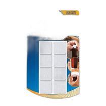 Feltro Quadrado 22 Mm Branco Cartela C/48 Unidades Feltro Quadrado 22 Mm Branco Cartela C/48 Unidades