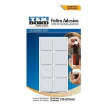 Feltro Quadrado 22mm Branco Cartela 16 Uni Tekbond Feltro Quadrado 22mm Branco Cartela 16 Uni Tekbond