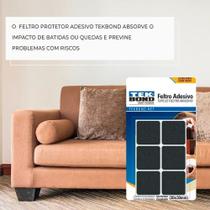 Feltro Quadrado 30mm Preto Cartela 12 Unidades Tekbond Feltro Quadrado 30mm Preto Cartela 12 Unidades Tekbond