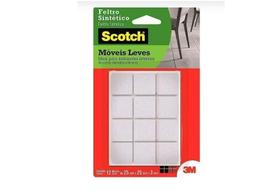 Feltro Sintético 3M Scotch Quadrado Bege quadrado Médio 24 Unidades